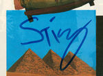 STING SIGNED MAGAZINE AD FOR THE POLICE ALBUM "ZENYATTA MONDATTA."