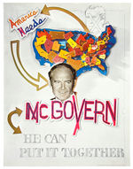 McGOVERN 1972 POSTER PAIR INCLUDING RARITY BY IMPORTANT PAINTER HANS BURKHARDT.