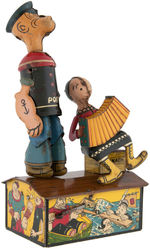 POPEYE & OLIVE OYL ON ROOF MARX WIND-UP TOY.