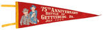 “BATTLE OF GETTYSBURG 75TH ANNIVERSARY” PENNANT.
