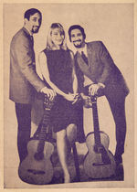 PETER, PAUL & MARY CONCERT WINDOW CARD.