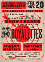 BALTIMORE SOUL GROUP THE ROYALETTES CONCERT POSTER.