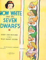 "WALT DISNEY'S SNOW WHITE AND THE SEVEN DWARFS" BOOK WITH DUST JACKET.