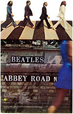 "BEATLES ABBEY ROAD" COUNTER DISPLAY STANDEE.