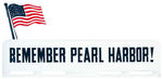 "REMEMBER PEARL HARBOR!" LICENSE PLATE ATTACHMENT.