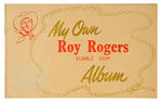 "MY OWN ROY ROGERS BUBBLEGUM ALBUM" UNUSED ENGLISH ALBUM WITH COMPLETE CARD SET.