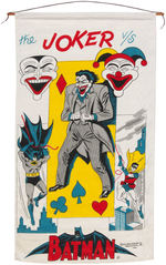 "BATMAN VS. THE RIDDLER/BATMAN VS. THE PENGUIN/BATMAN VS. THE JOKER" FABRIC WALL HANGING SET.