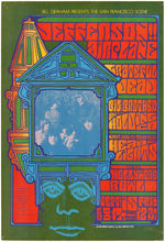 BILL GRAHAM CONCERT POSTER BG-81 FEATURING JEFFERSON AIRPLANE & THE GRATEFUL DEAD.