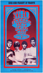 THE WHO 1968 TORONTO CONCERT POSTER.