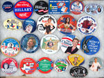 HILLARY CLINTON CAMPAIGN COLLECTION OF 30 PIECES.