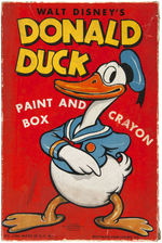 "DONALD DUCK PAINT AND CRAYON BOX."