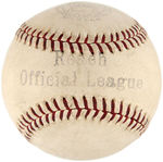 CONNIE MACK SINGLE-SIGNED BASEBALL.