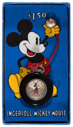 "INGERSOLL MICKEY MOUSE LAPEL WATCH" BOXED.