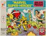 "MARVEL SUPER-HEROES" FACTORY-SEALED BOXED JIGSAW PUZZLE WITH THOR, IRON MAN, SUB-MARINER & HULK.