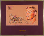 "THE REDSKINS - 1965 - SONNY JURGENSEN" ORIGINAL TUMBLER ART.