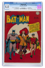 "BATMAN" #32 DECEMBER 1945/JANUARY 1946 CGC 4.0 VG.