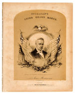 “BUCHANAN’S UNION GRAND MARCH” 1856 SHEET MUSIC.