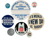 DODGE CAR AND TRUCK GROUP OF EIGHT ITEMS.