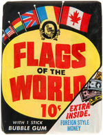"FLAGS OF THE WORLD" O-PEE-CHEE GUM CARD UNOPENED WAX PACKS.