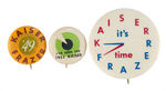 KAISER AND FRAZER GROUP OF FOUR INCLUDING THREE RARE BUTTONS.