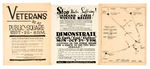 COMMUNIST PARTY NINE HANDBILLS FROM CLEVELAND CIRCA 1934-1936.