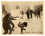 PHOTOGRAPHER-SIGNED POSTER FROM CHICAGO 1968 DEMOCRATIC CONVENTION PROTESTS.