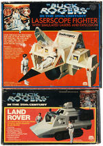 "BUCK ROGERS IN THE 25TH CENTURY - LASERSCOPE/MARAUDER/ROVER/STARFIGHTER" BOXED VEHICLE SET.