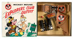 "MICKEY MOUSE EXPLORER'S CLUB OUTFIT" BOXED SET.