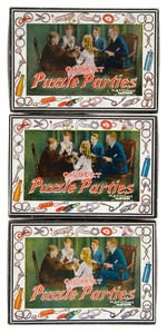 “GILBERT PUZZLE PARTIES” 1920s BOXED SETS (3).