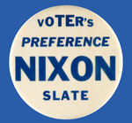 SCARCE 3" NIXON APPEARS TO BE 1960 CAMPAIGN.