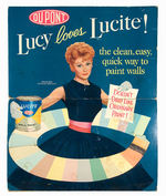 LUCILLE BALL LUCITE PAINT PROMOTIONAL LOT.