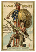 WWI “THIRD LIBERTY LOAN CAMPAIGN/BOY SCOUTS OF AMERICA” POSTER.