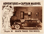 "ADVENTURES OF CAPTAIN MARVEL" LOBBY CARD & PREMIUM PICTURE PAIR.