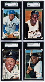 1964 TOPPS GIANTS BASEBALL COMPLETE SET W/SGC GRADED KEY CARDS.