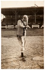 1909 “SPIDER DIEHL PEKIN’S STAR CENTER FIELDER” REAL PHOTO POSTCARD.