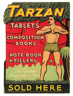 "TARZAN" SCHOOL SUPPLIES COUNTERTOP STANDEE.