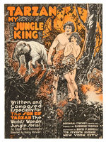 "TARZAN - MY JUNGLE KING" SHEET MUSIC.