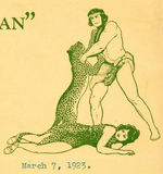 "ADVENTURES OF TARZAN" ELMO LINCOLN THEATER BOOKING LETTERHEAD.