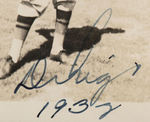 DIHIGO COLLECTION 1932 SIGNED PHOTO OF MARTIN IN NEGRO LEAGUE HILLDALE UNIFORM.