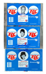 RC COLA 1977 BASEBALL CAN PROMOTION EXTENSIVE LOT.