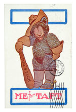 TR TEDDY BEAR WITH "BIG STICK" ENDORSES TAFT.