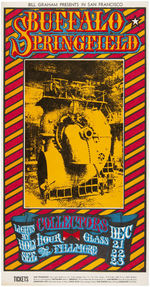 BILL GRAHAM CONCERT POSTER BG-98 FEATURING BUFFALO SPRINGFIELD.