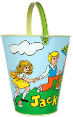 “JACK AND JILL” TIN SAND PAIL.