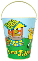 “JACK AND JILL” TIN SAND PAIL.