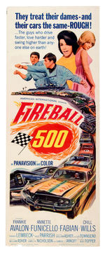 “RED LINE 7000/FIREBALL 500” RACING MOVIE POSTER PAIR.