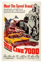 “RED LINE 7000/FIREBALL 500” RACING MOVIE POSTER PAIR.