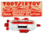 “BUCK ROGERS FLASH BLAST ATTACK SHIP” TOOTSIETOY BOXED SHIP.