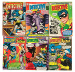 CLASSIC 1960s BATMAN IN "DETECTIVE COMICS" COMIC BOOK LOT.