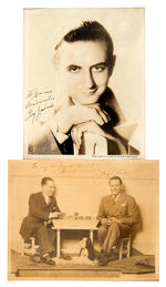 GUY LOMBARDO SIGNED PHOTO PAIR.