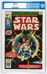 "STAR WARS" #1 JULY 1977 CGC 9.6 NM+.